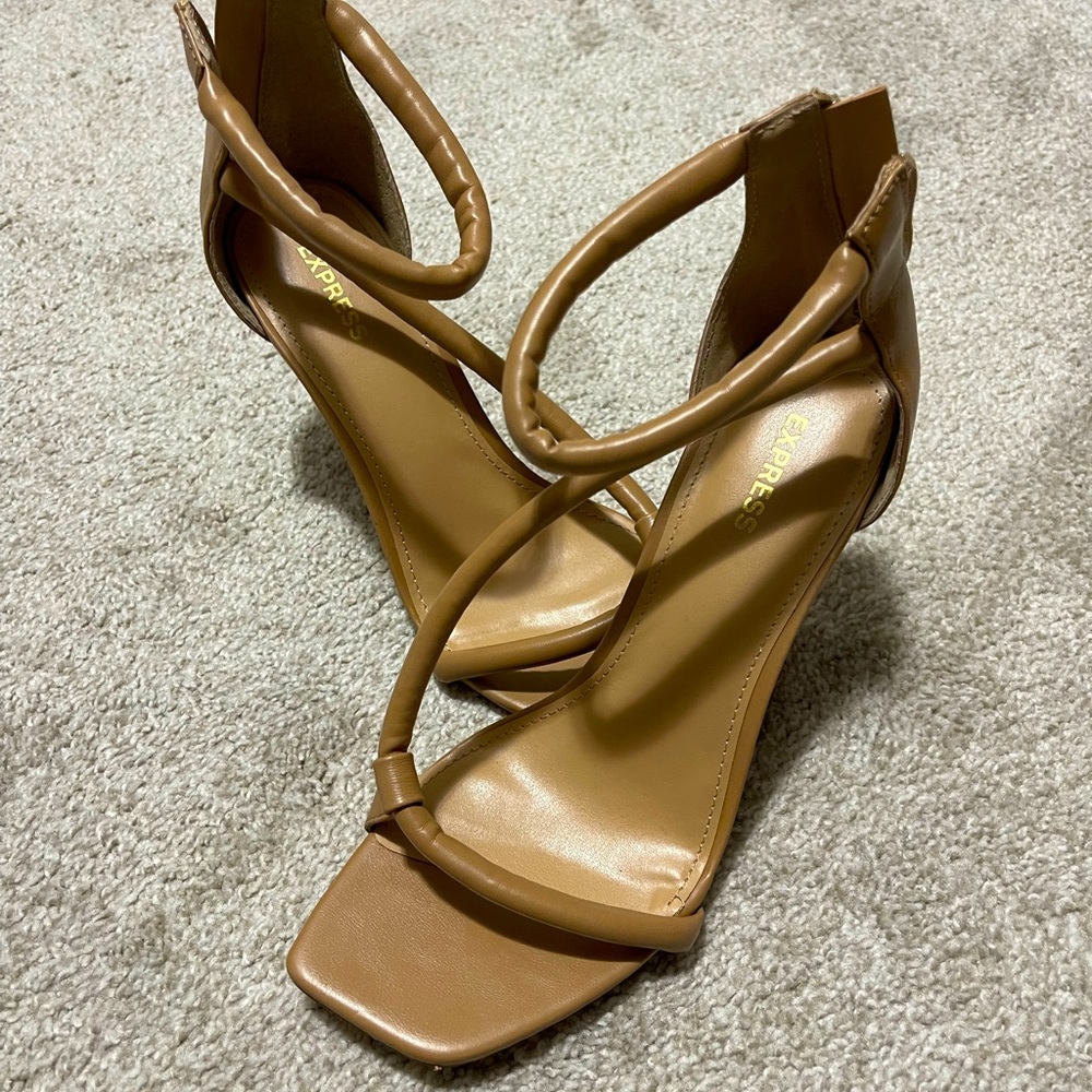 Express strappy sandal heels